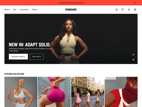Gymshark homepage